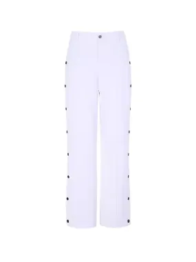 SVG Golf Classic Pure White High Waist Wide Leg Pants