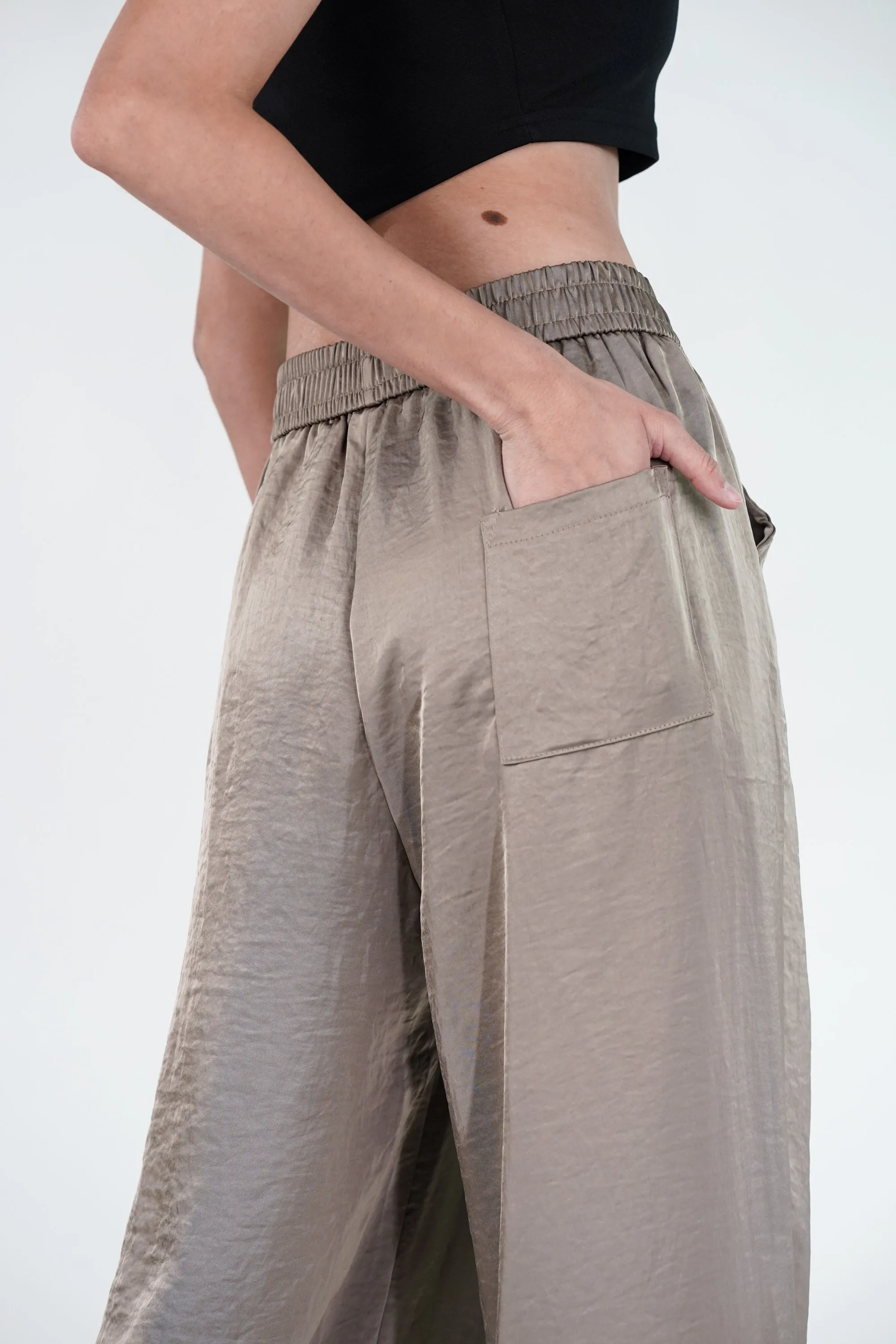 Sway Wide Leg Satin Pants