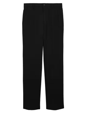 Tailored Fit Flat Front Stretch Trousers