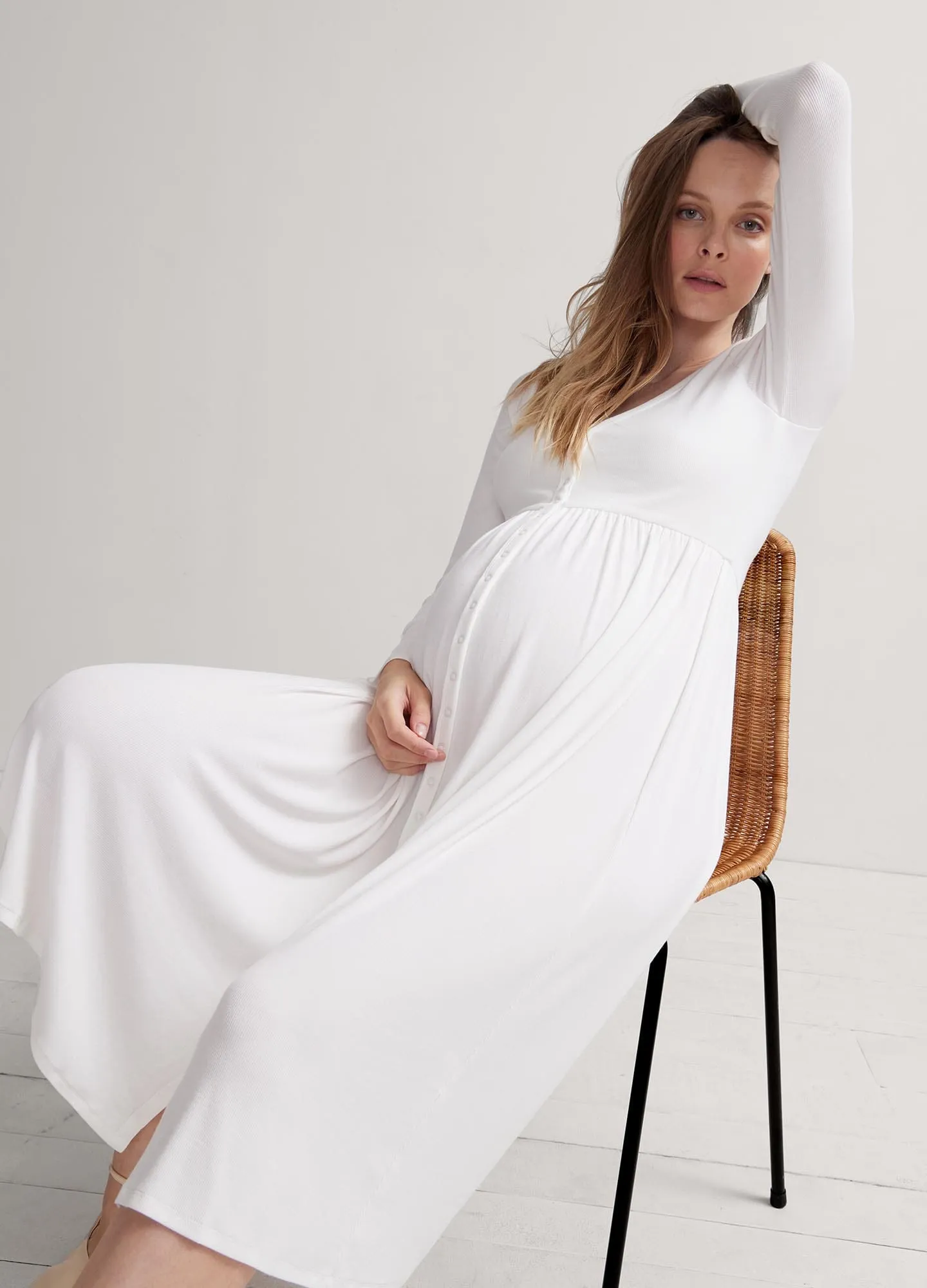 The Softest Rib Nursing Dress