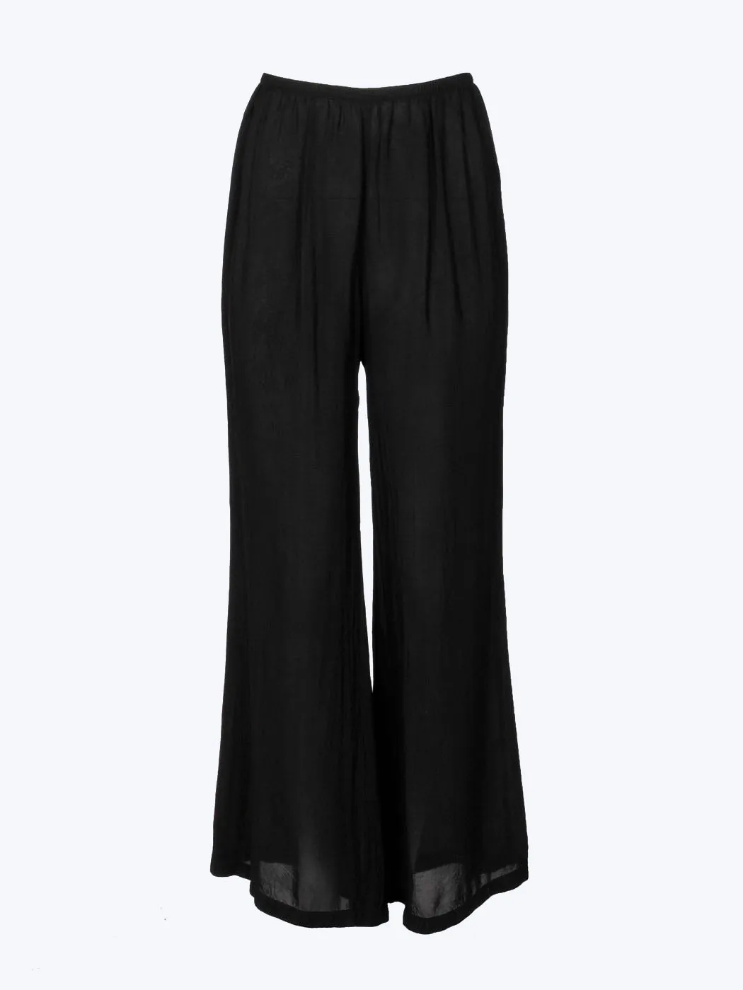 Tianello Crepe de Chine Washable Silk "Palazzo" Pant