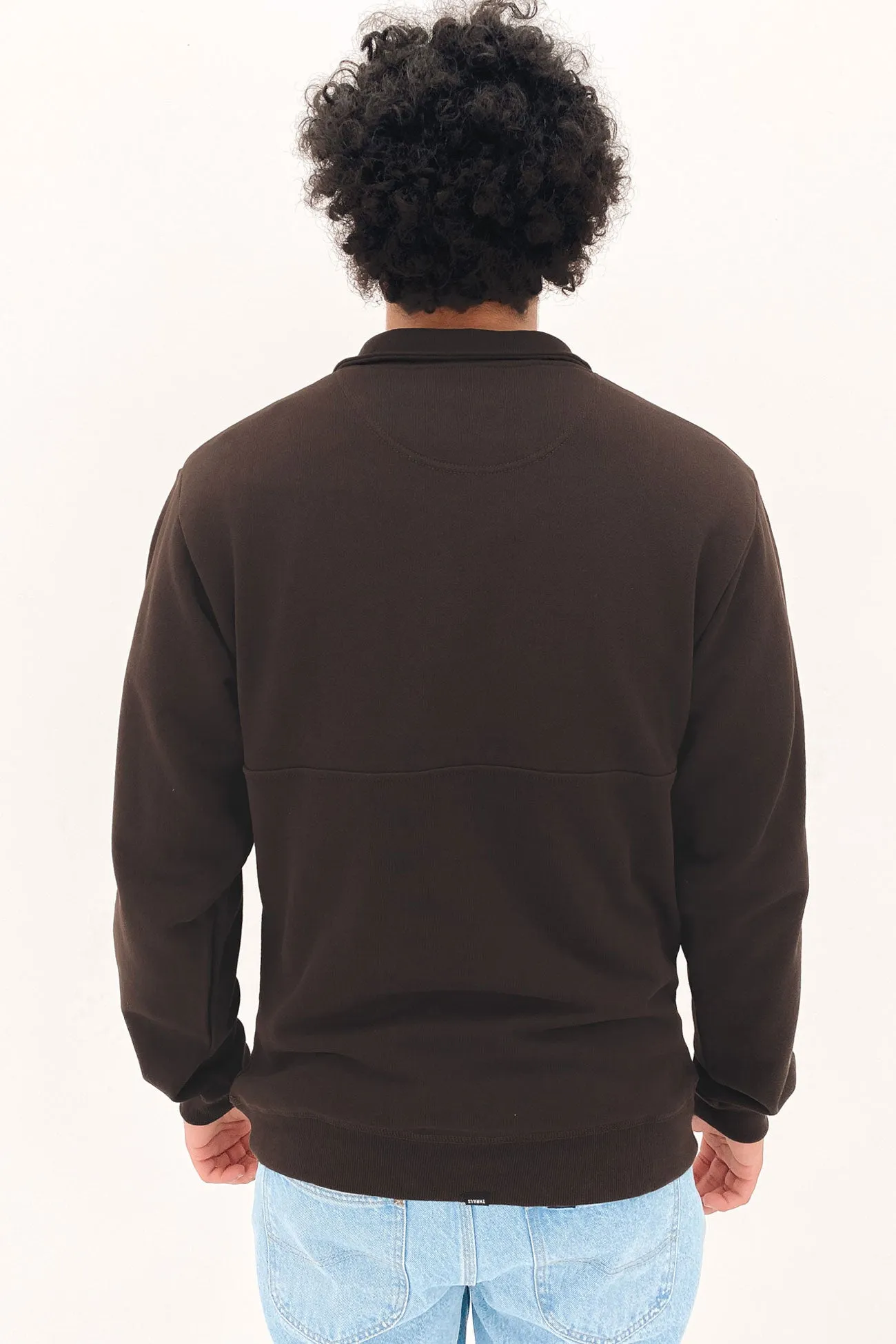 Time For Thrills Quarter Zip Fleece Java