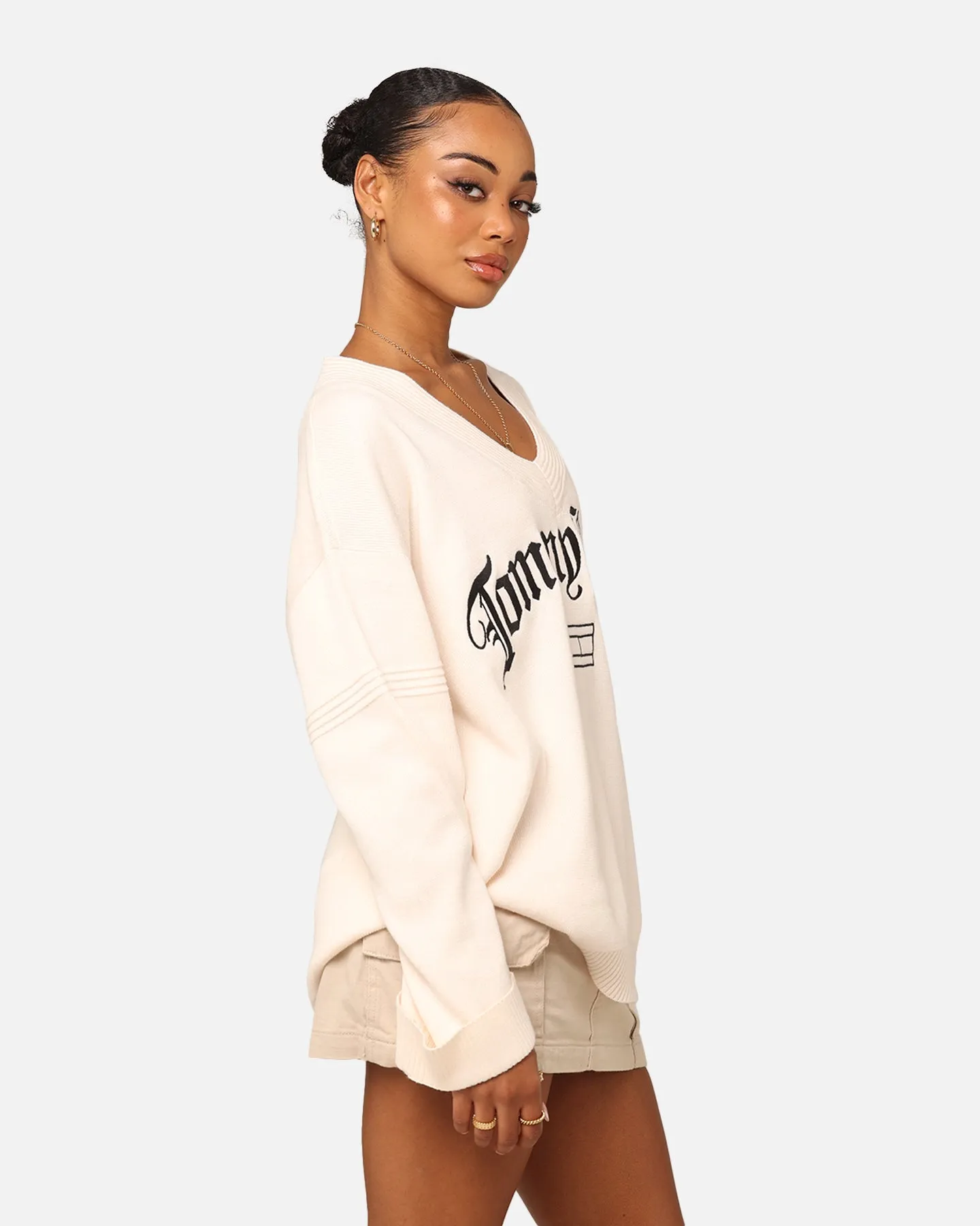 Tommy Jeans Oversized Grunge Sweatshirt Ancient White