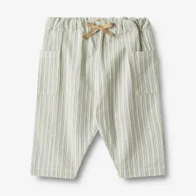 Trousers Arne - aquablue stripe