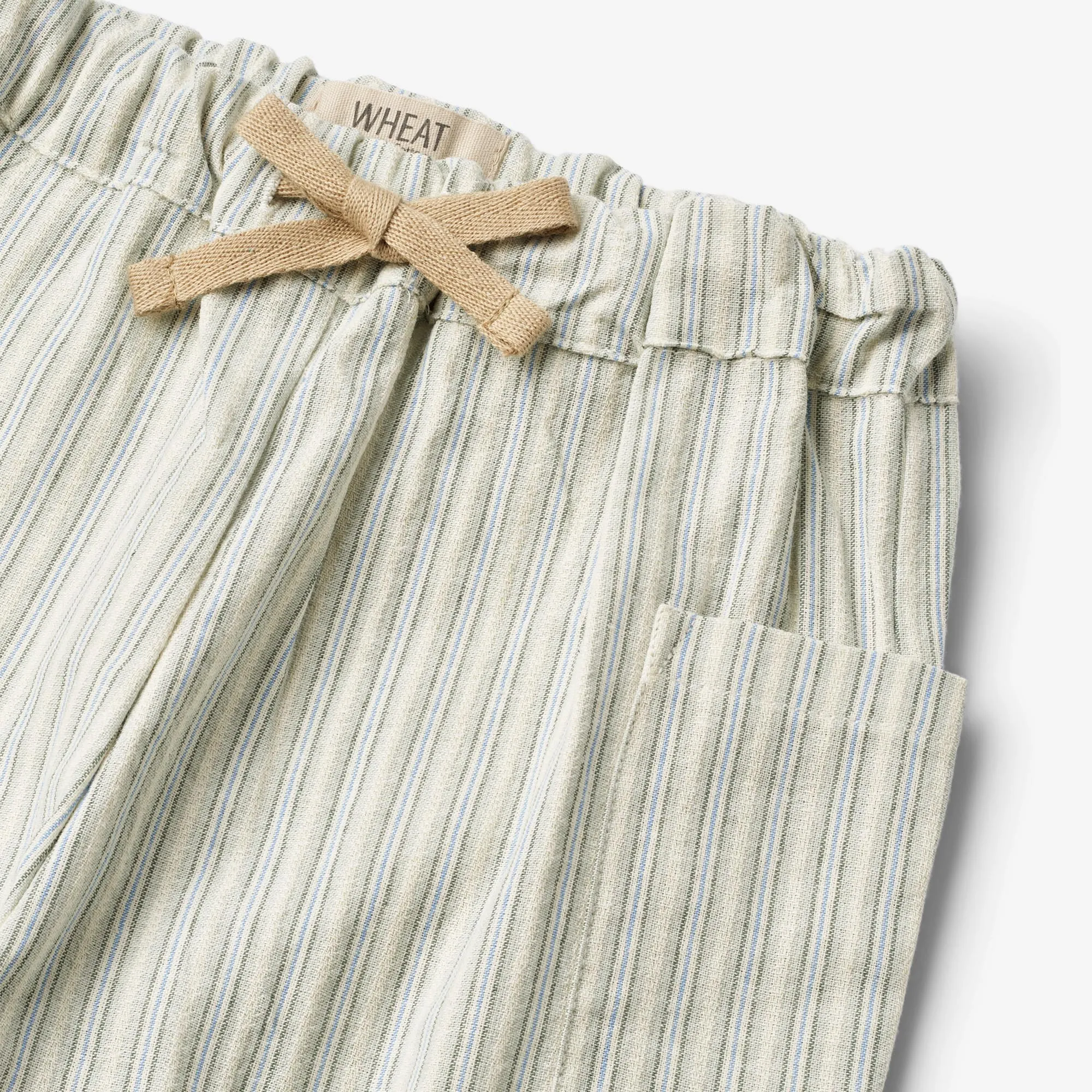 Trousers Arne - aquablue stripe