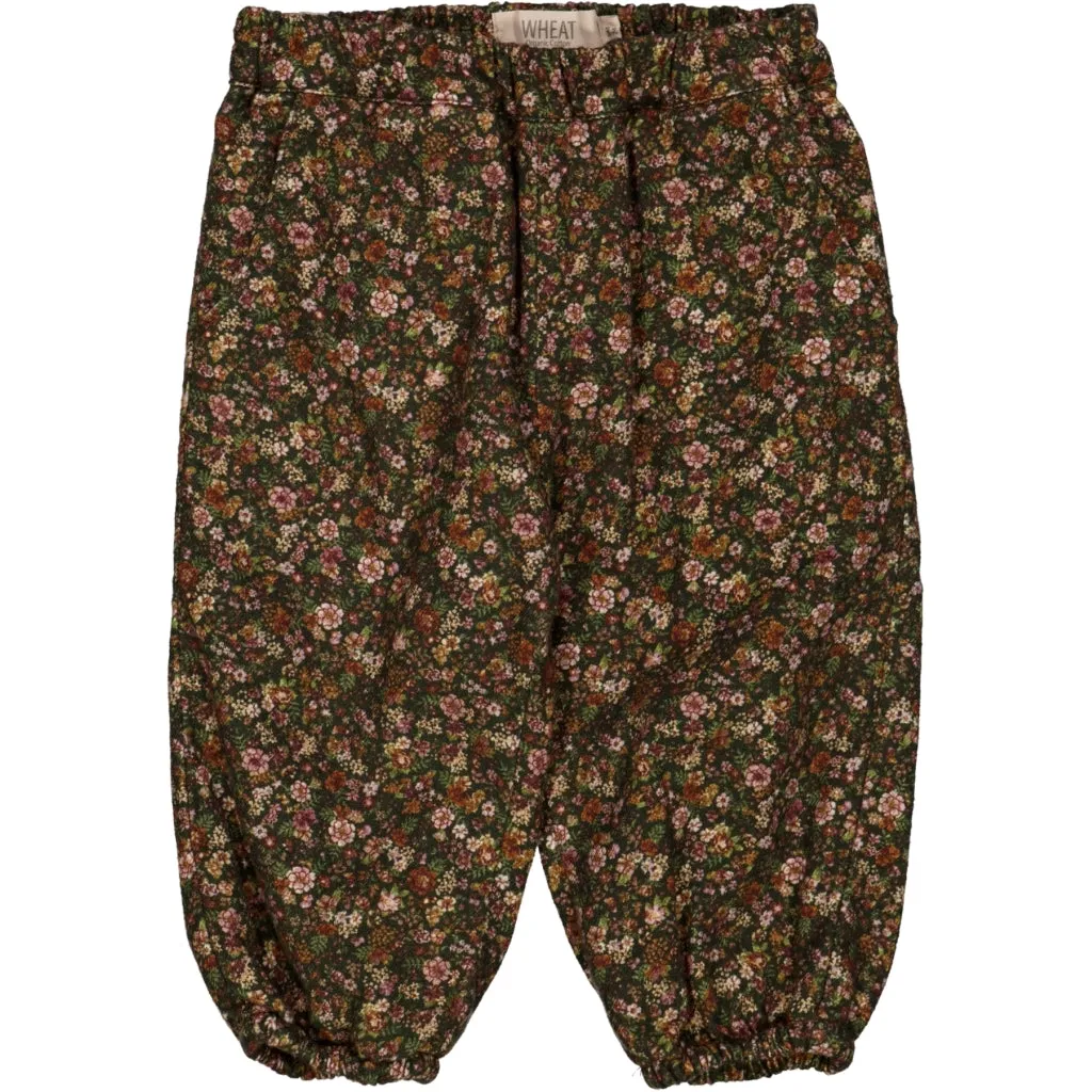 Trousers Malou Lined - dark army flowers