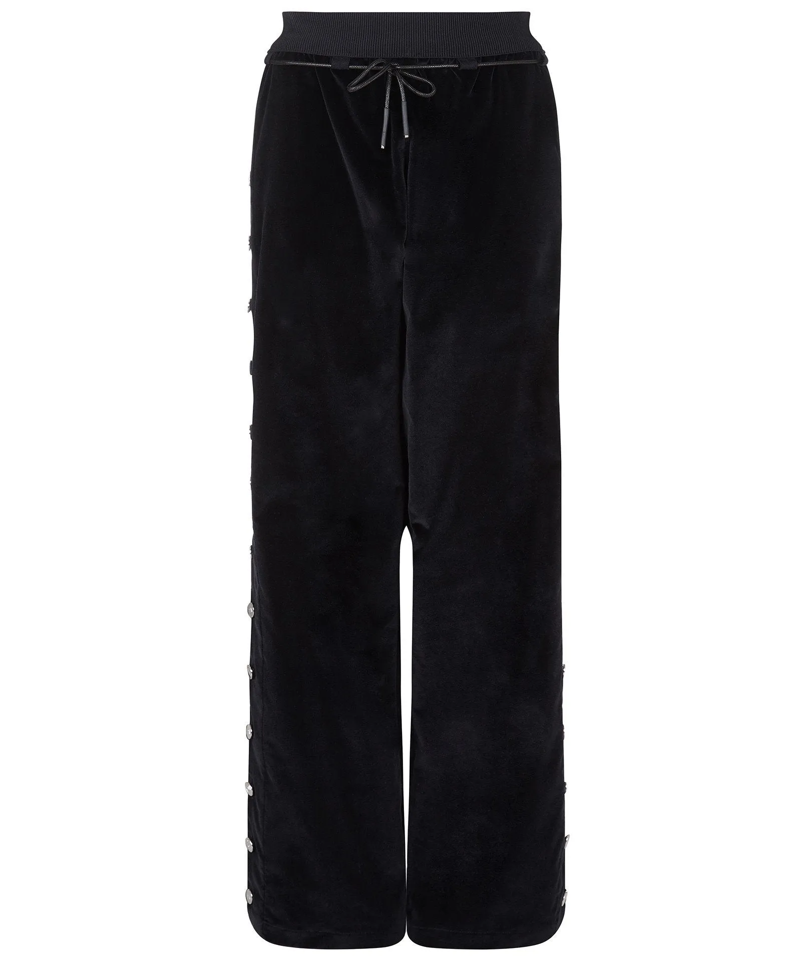 TROUSERS WITH SIDE BUTTONS IN BLACK