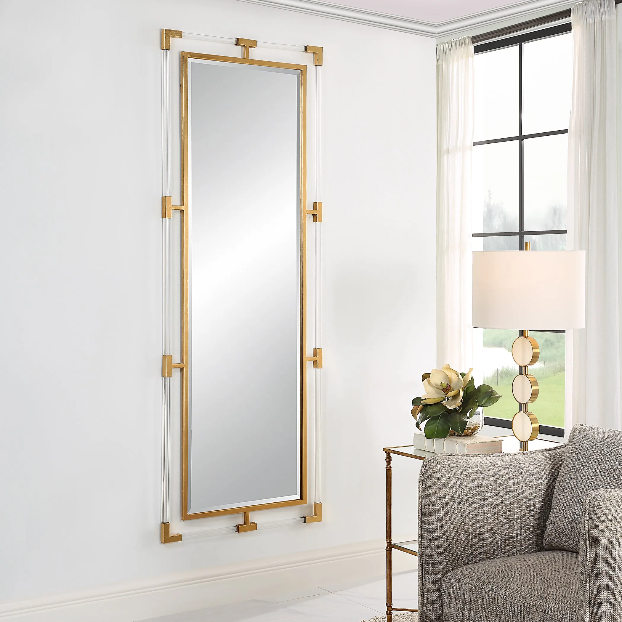 Uttermost Balkan Gold Tall Mirror