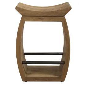 Uttermost Connor Modern Wood Counter Stool