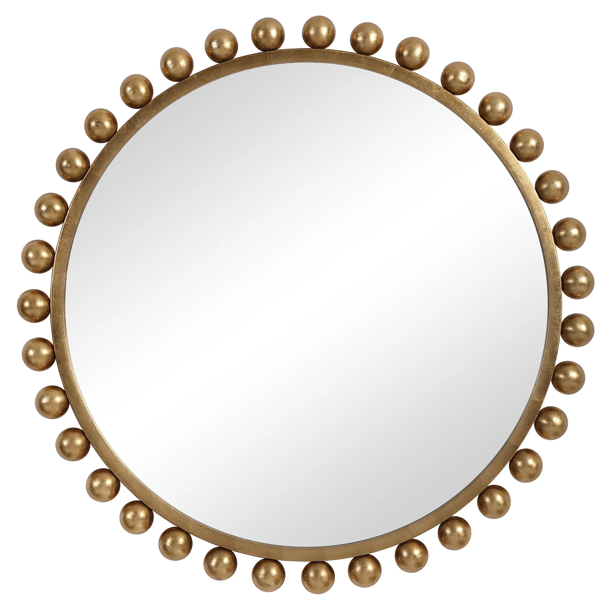 Uttermost Cyra Gold Round Mirror