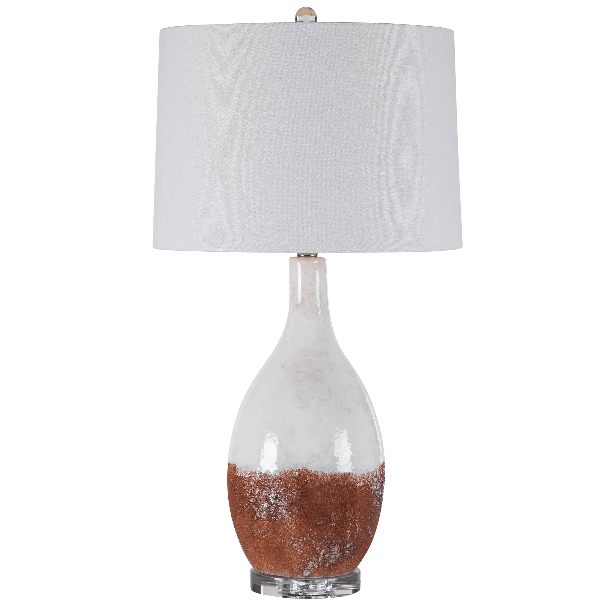 Uttermost Durango Rust White Table Lamp