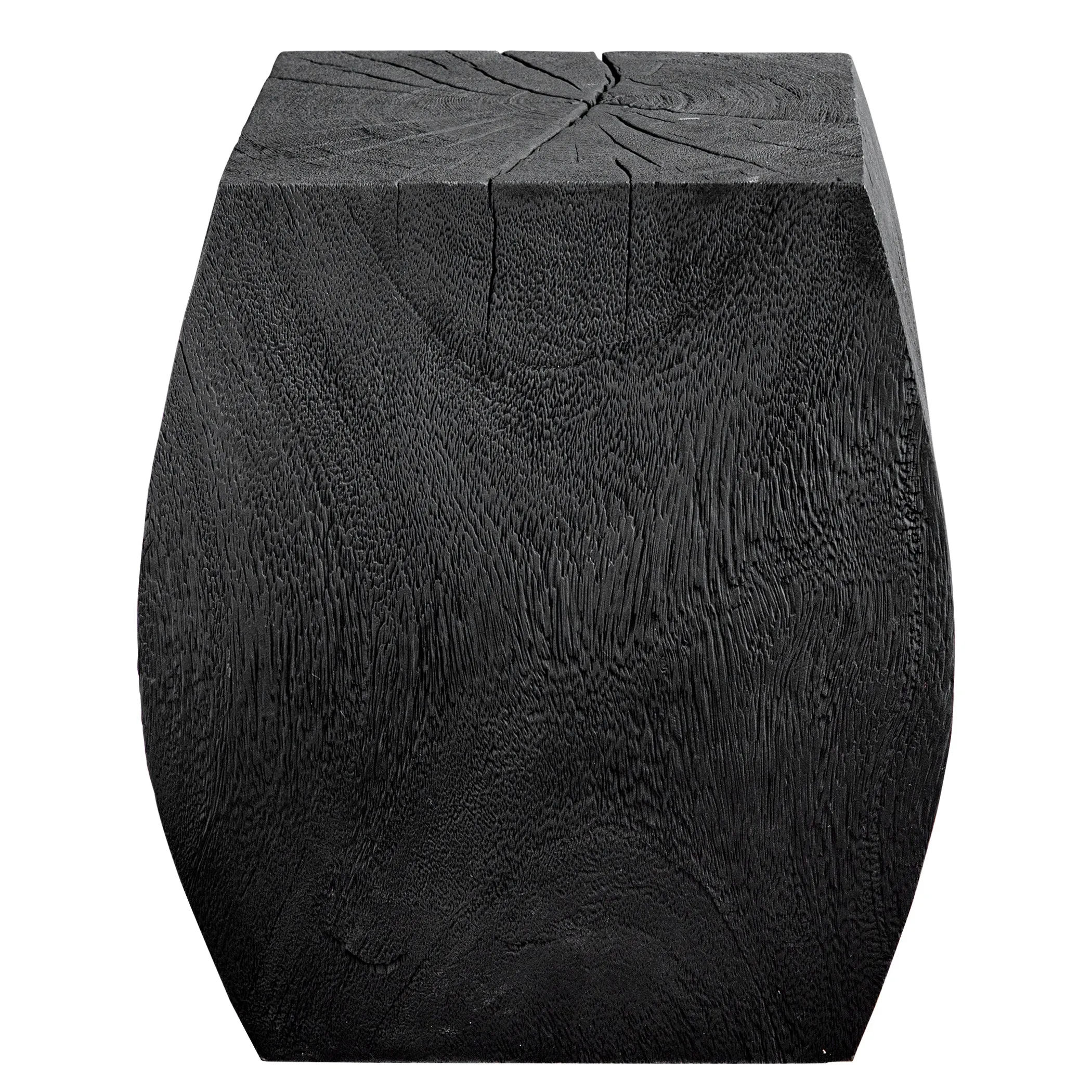 Uttermost Grove Black Wooden Accent Stool