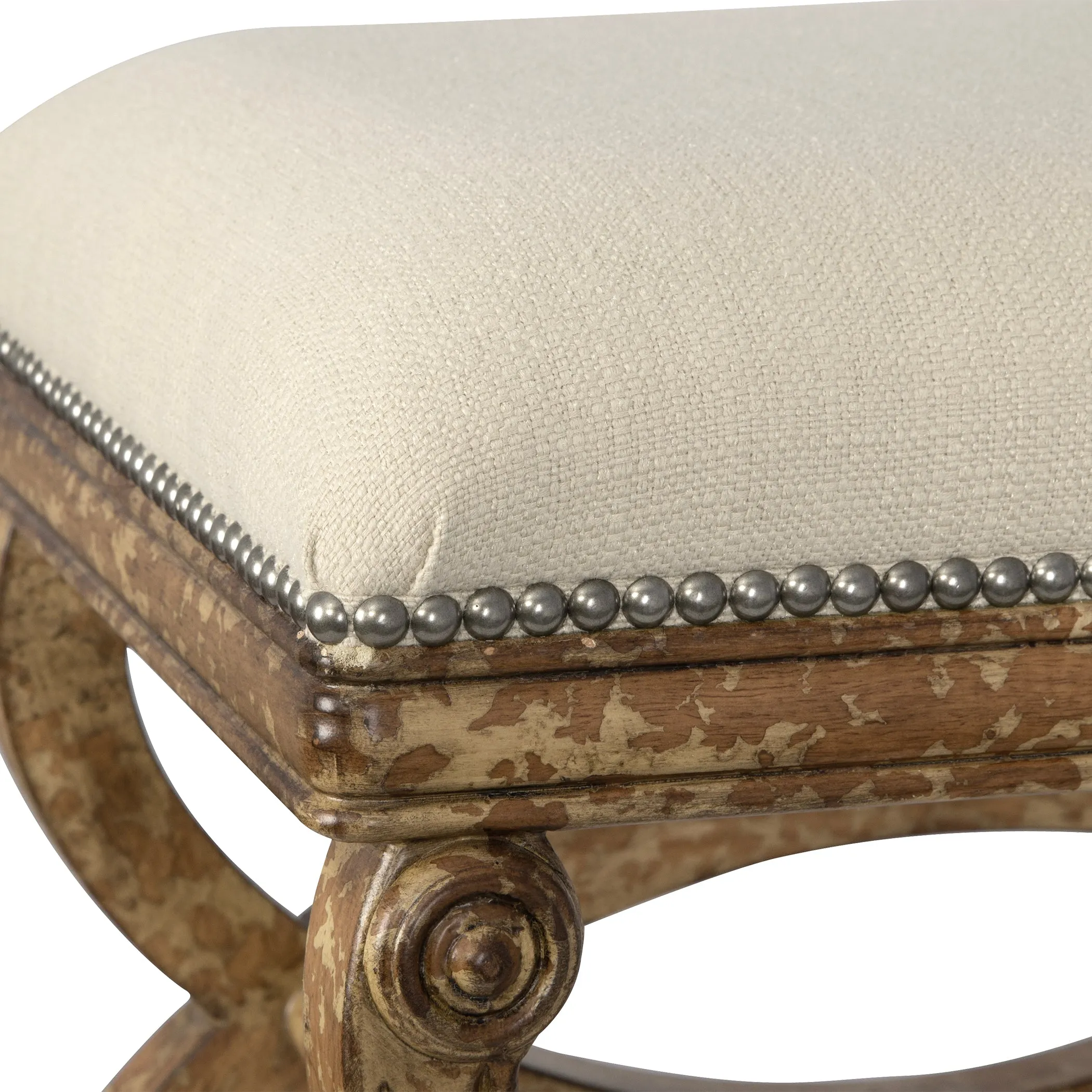 Uttermost Karline Natural Linen Small Bench