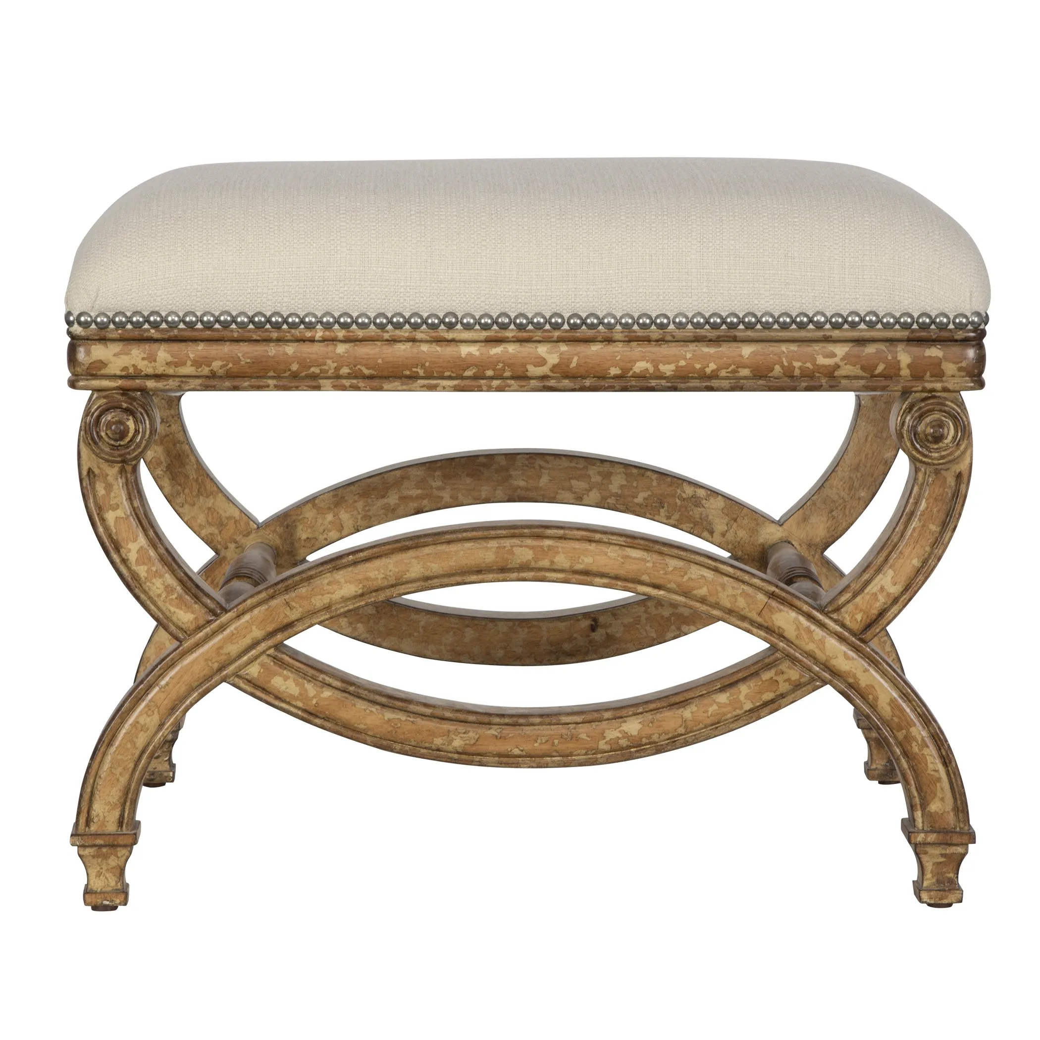 Uttermost Karline Natural Linen Small Bench