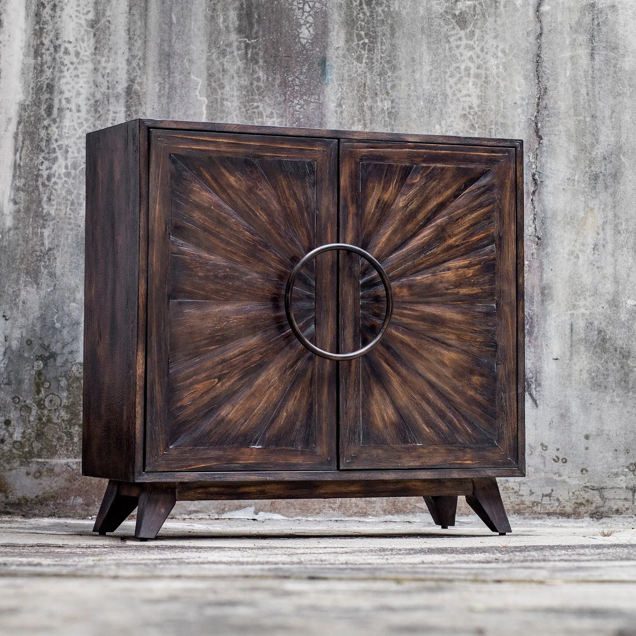 Uttermost Kohana Black Console Cabinet