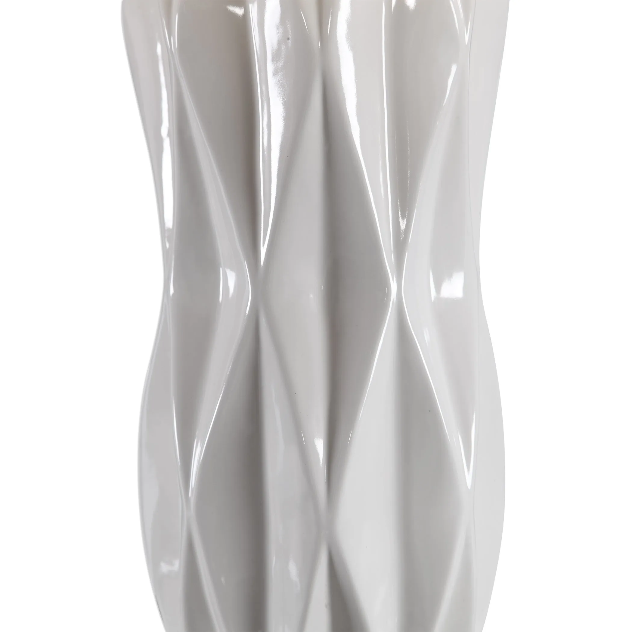 Uttermost Malena Glossy White Table Lamp