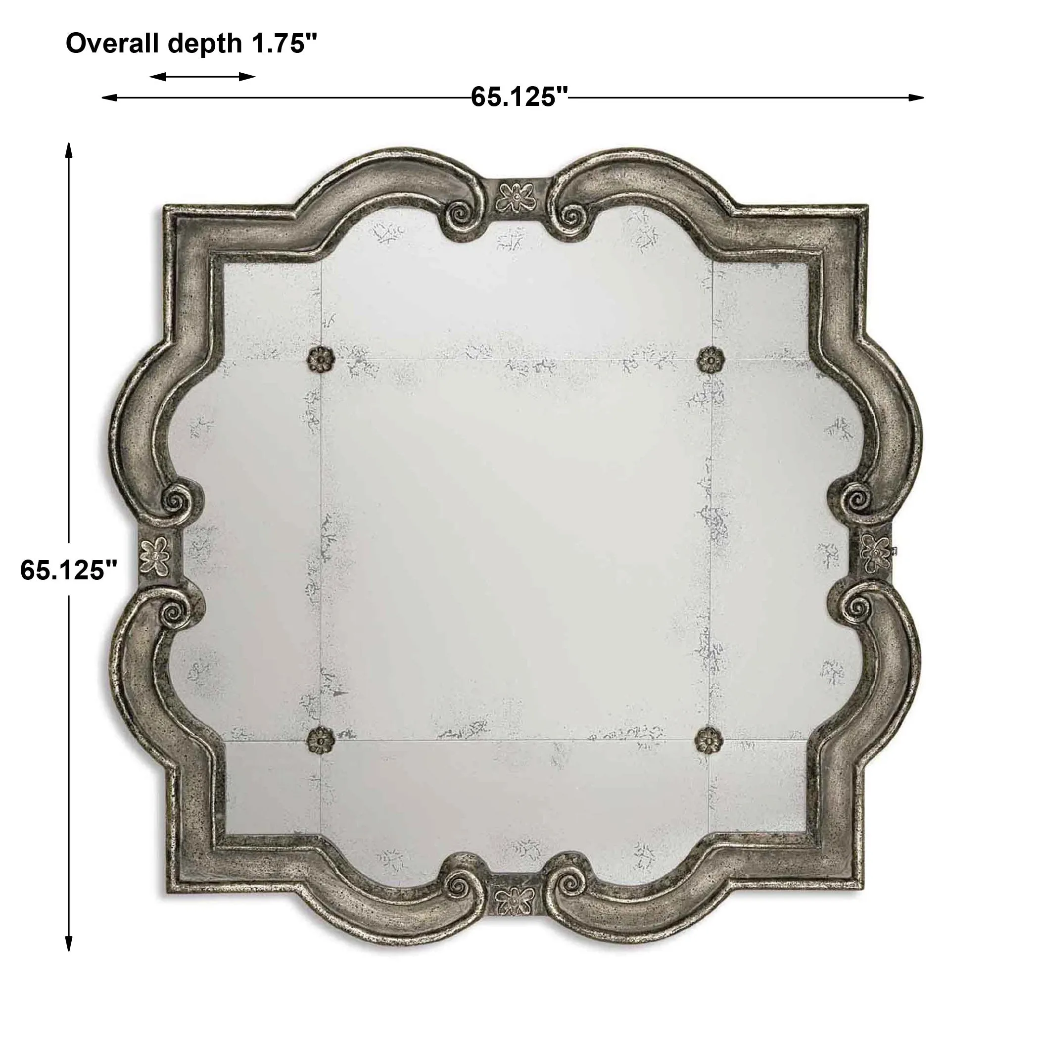 Uttermost Prisca Distressed Silver Mirror