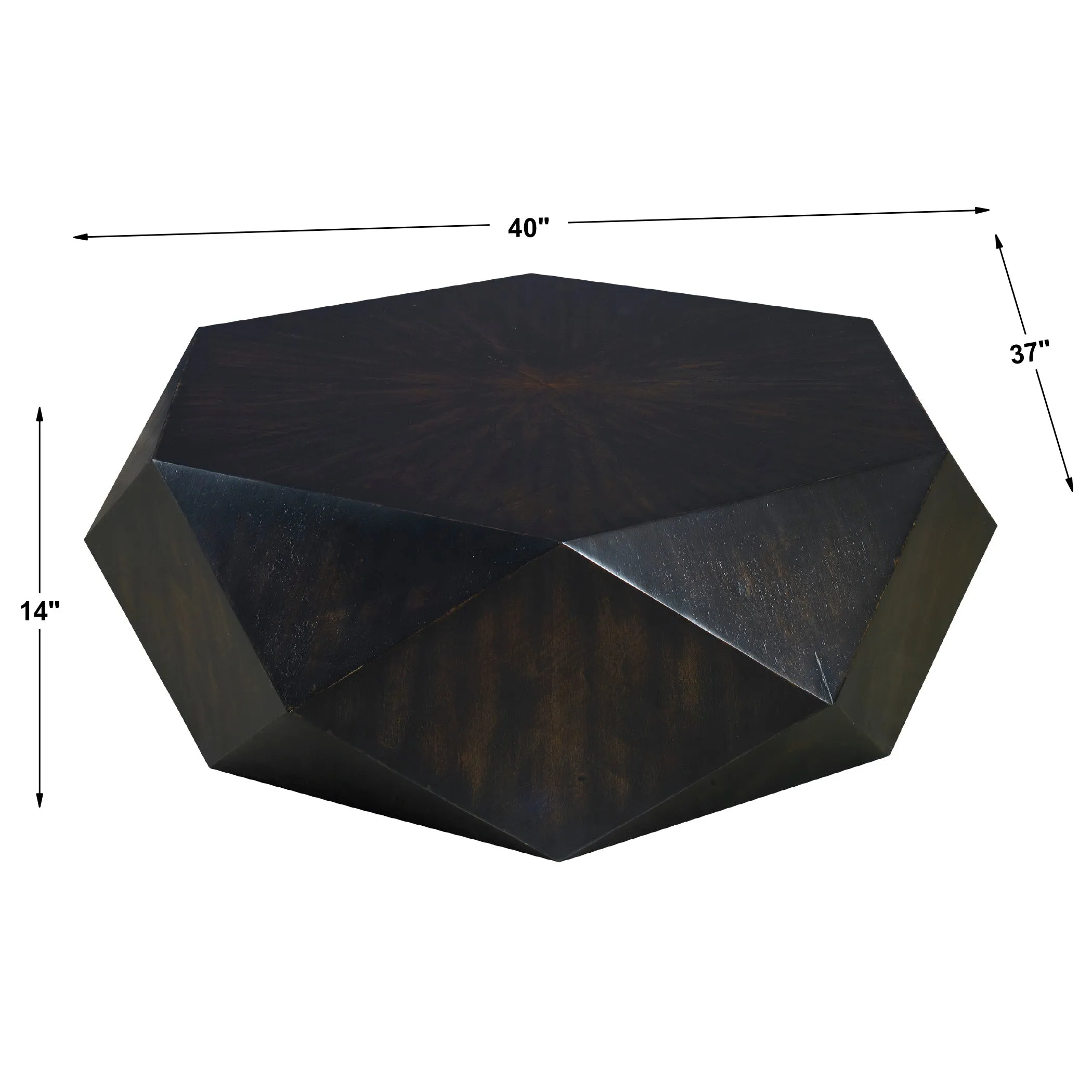 Uttermost Volker Small Black Coffee Table