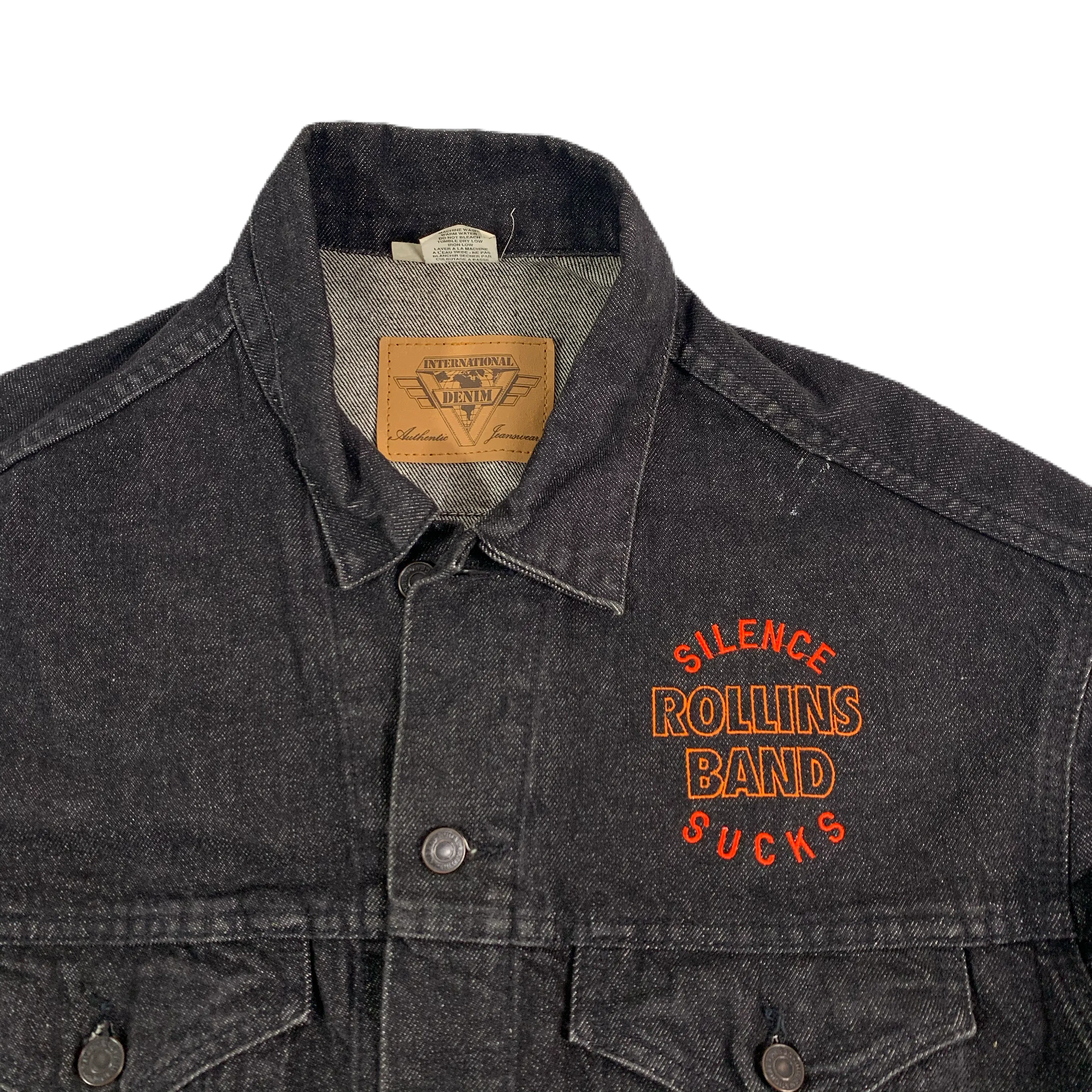 Vintage Rollins Band "Silence Sucks" Denim Jacket