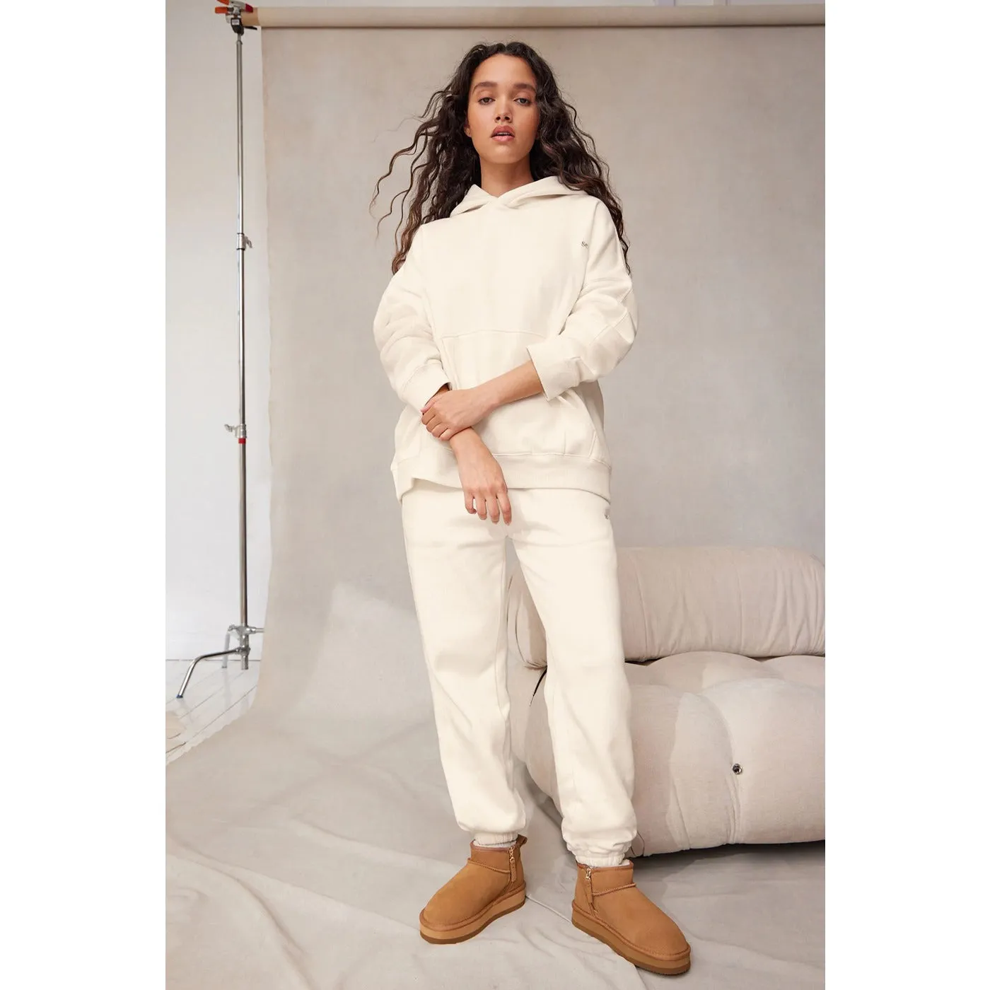 White Self Club Oversized Trouser