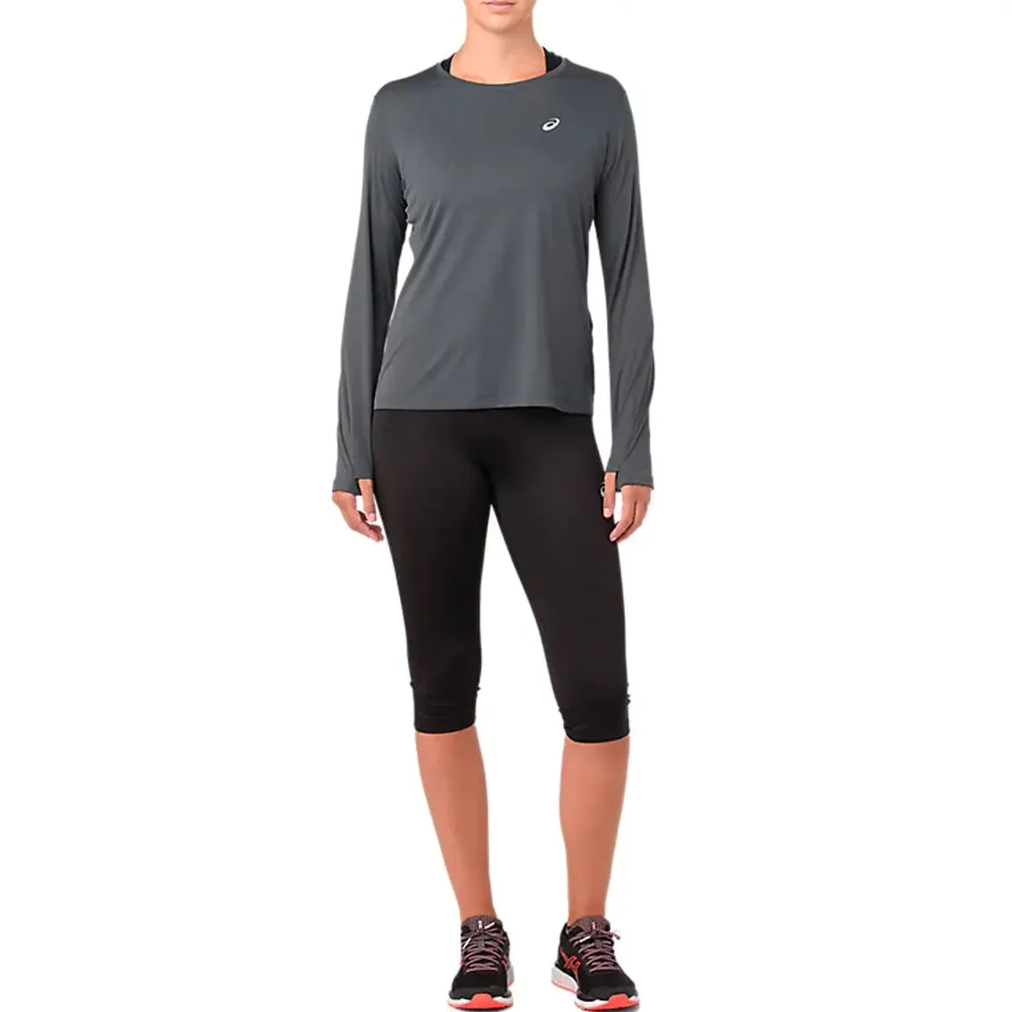 Womens ASICS Silver Knee Tight - Performance Black