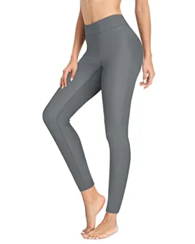 Women's Wetsuit Pants Tummy Control High Waisted Upf 50  Swimsuit Pants-Grey