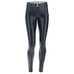 (WRUP2RS925-G108) METALLIC REGULAR-RISE WR.UP® SUPER-SKINNY PHANTOM GREY PANTS (ORDER A SIZE UP)