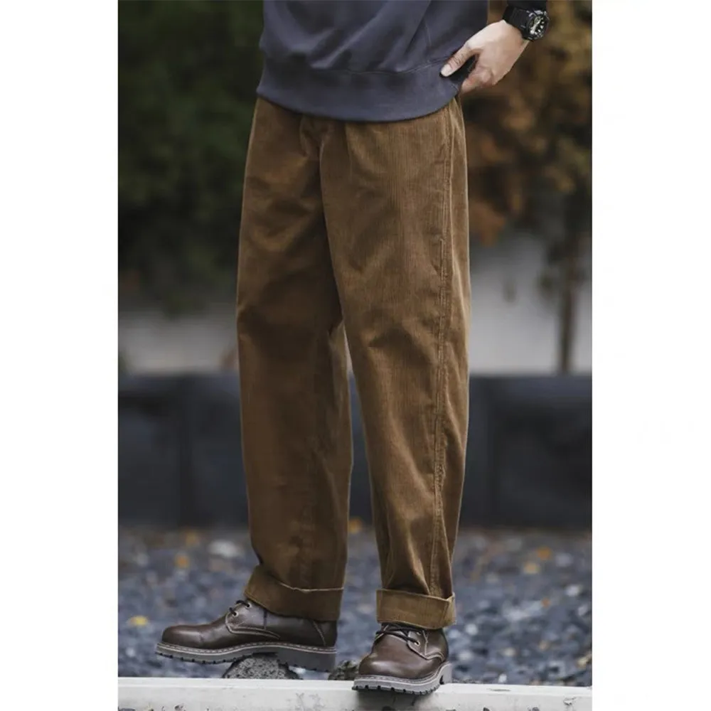 Yellow-brown Overalls Men's Trousers