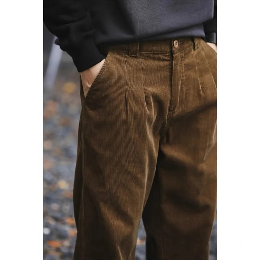 Yellow-brown Overalls Men's Trousers