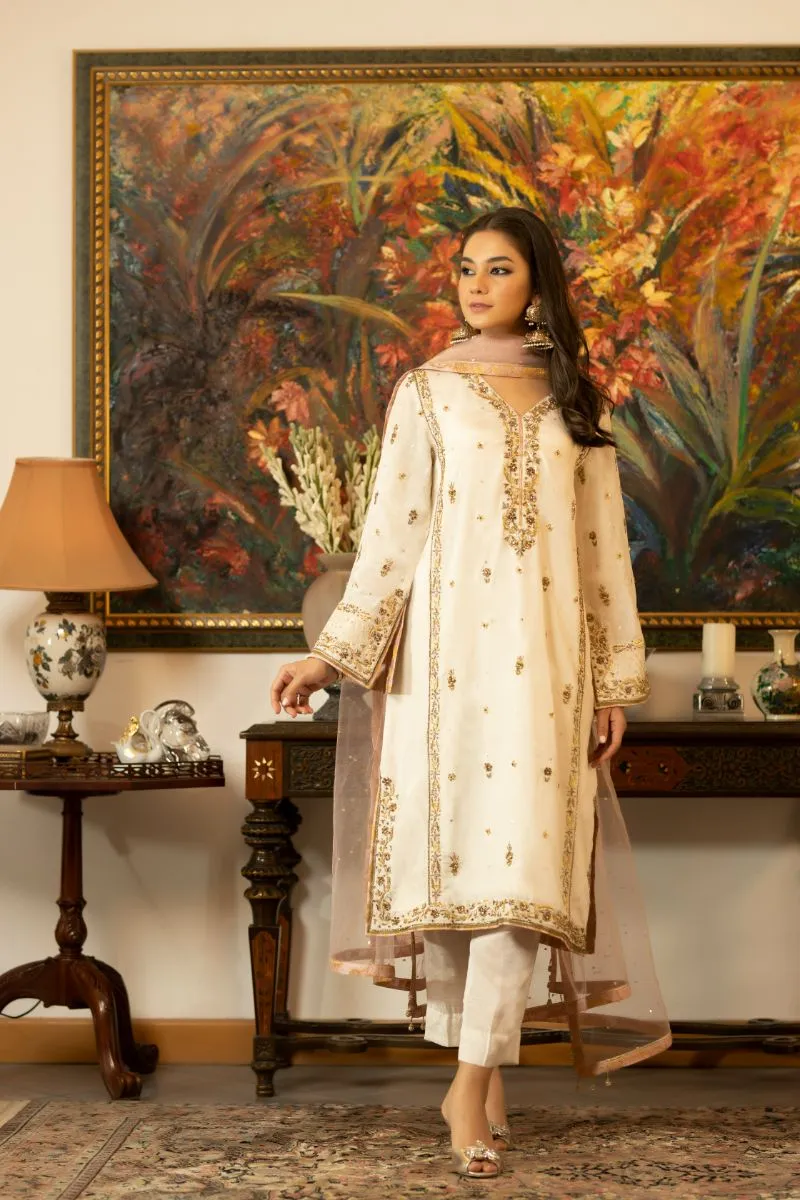 Zaaviay - Laung Da Lashkara - Raw Silk - 3 Piece