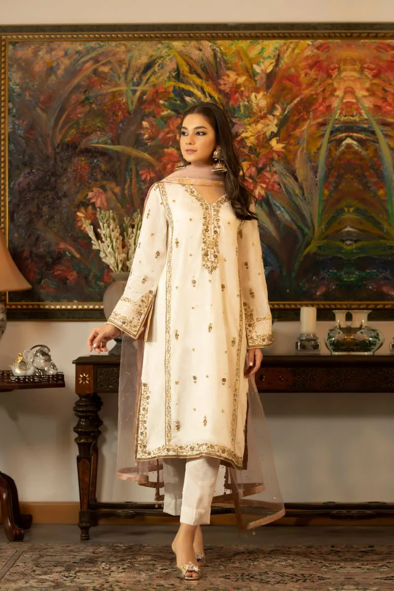 Zaaviay - Laung Da Lashkara - Raw Silk - 3 Piece